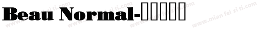 Beau Normal字体转换